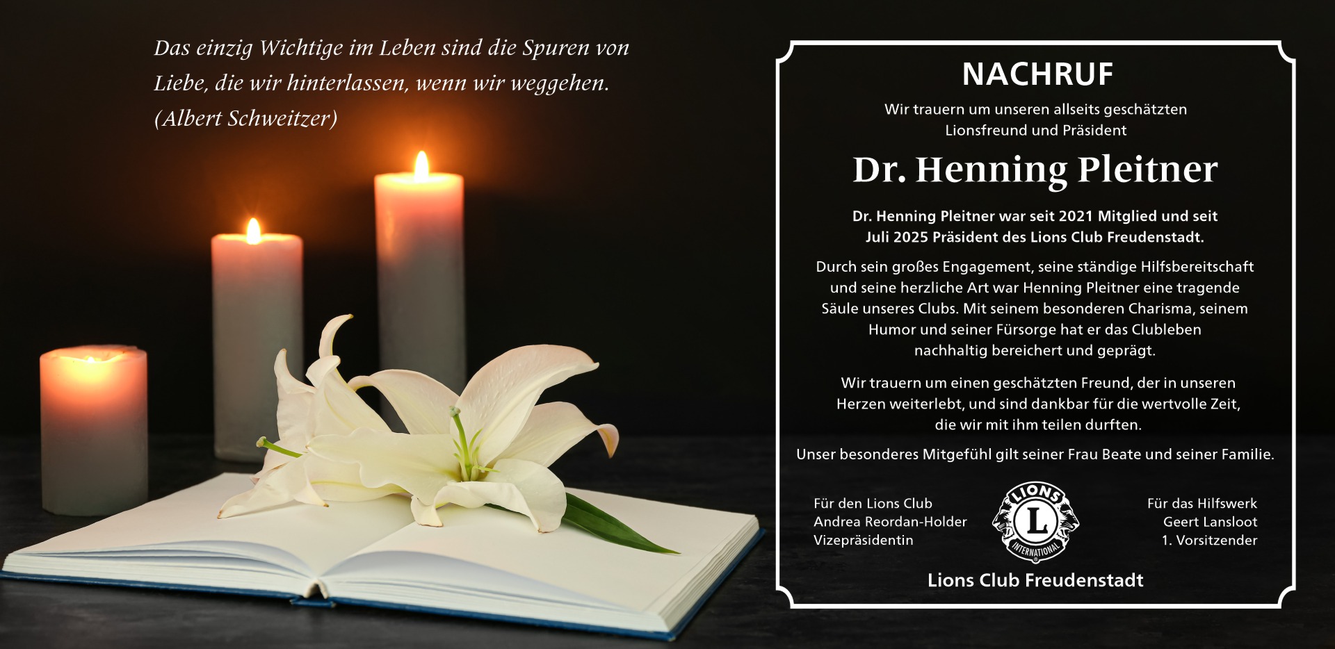 nachruf henning pleitner
